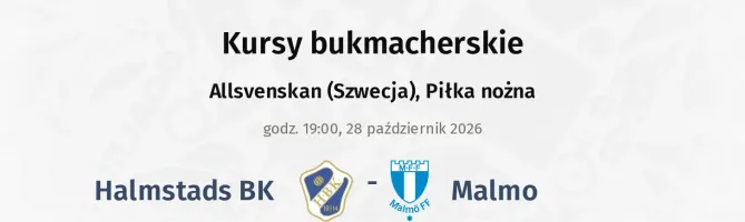 Halmstad - Malmo FF kursy bukmacherskie