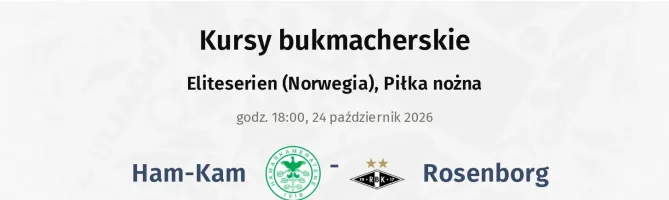 Ham-Kam - Rosenborg kursy bukmacherskie