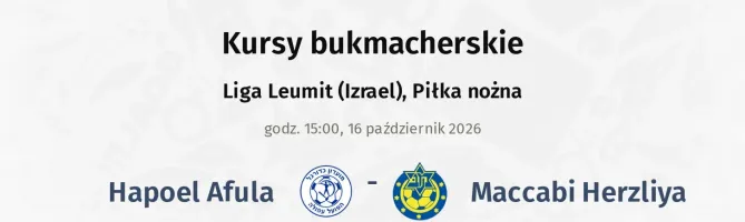 Hapoel Afula - Maccabi Herzliya kursy bukmacherskie