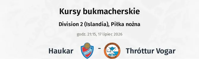 Haukar - Thróttur Vogar kursy bukmacherskie