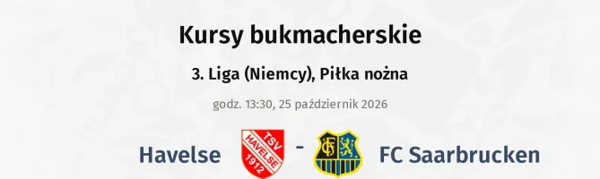 Havelse - FC Saarbrucken kursy bukmacherskie