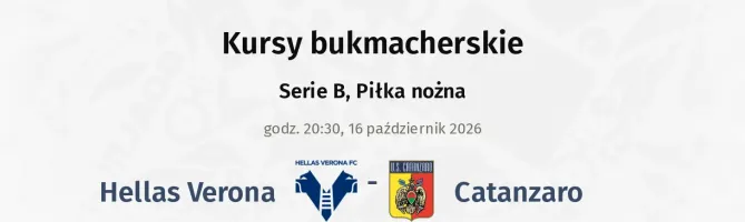 Hellas Verona - Catanzaro kursy bukmacherskie