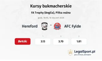Hereford - AFC Fylde kursy bukmacherskie