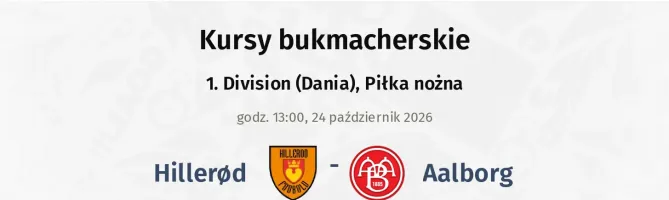 Hillerød - Aalborg kursy bukmacherskie