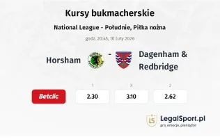 Horsham - Dagenham & Redbridge kursy bukmacherskie
