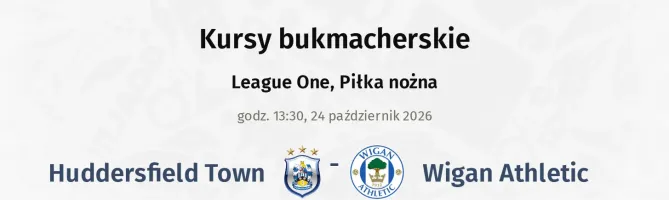Huddersfield Town - Wigan Athletic kursy bukmacherskie
