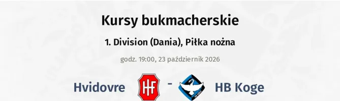 Hvidovre - HB Koge kursy bukmacherskie