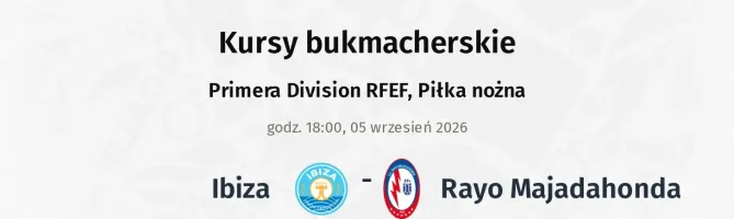Ibiza - Rayo Majadahonda kursy bukmacherskie