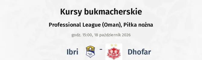 Ibri - Dhofar kursy bukmacherskie