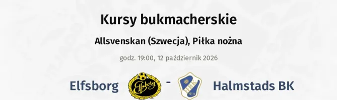 IF Elfsborg - Halmstad kursy bukmacherskie