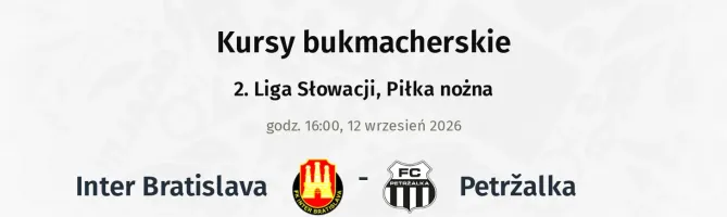 Inter Bratislava - Petržalka kursy bukmacherskie