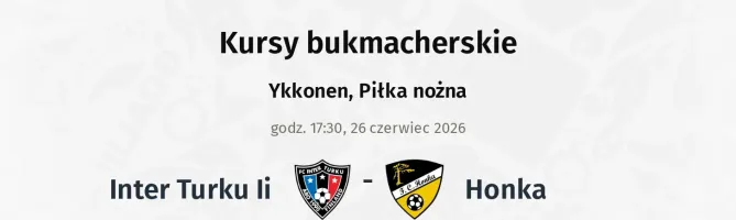 Inter Turku II - Honka kursy bukmacherskie