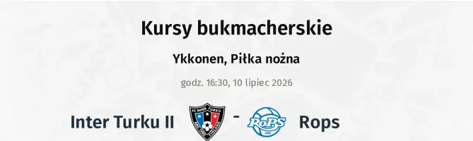 Inter Turku II - Rops kursy bukmacherskie