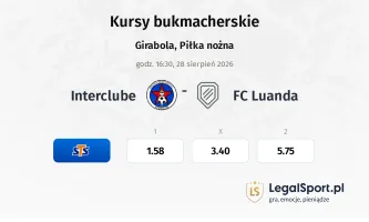 Interclube - FC Luanda kursy bukmacherskie