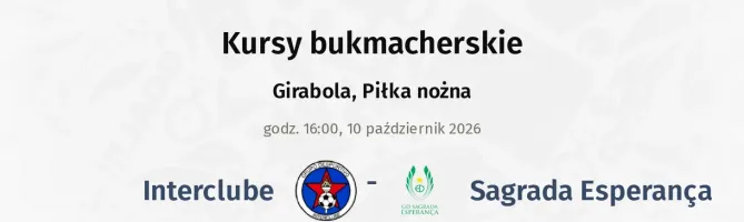 Interclube - Sagrada Esperança kursy bukmacherskie