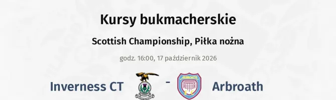 Inverness CT - Arbroath kursy bukmacherskie