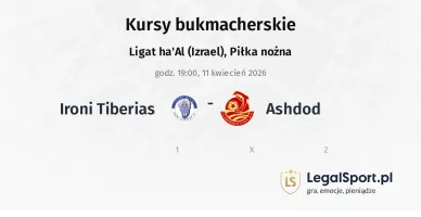 Ironi Tiberias - Ashdod kursy bukmacherskie