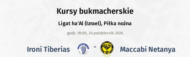 Ironi Tiberias - Maccabi Netanya kursy bukmacherskie