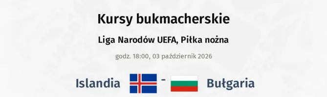 Islandia - Bułgaria kursy bukmacherskie
