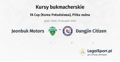 Jeonbuk Motors - Dangjin Citizen kursy bukmacherskie