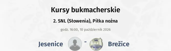 Jesenice - Brežice kursy bukmacherskie