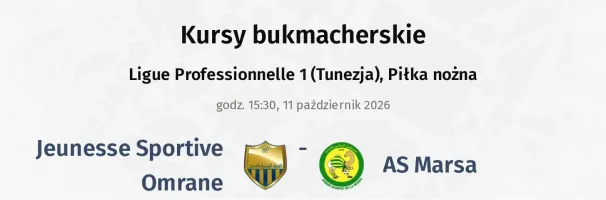 Jeunesse Sportive Omrane - AS Marsa kursy bukmacherskie