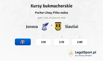 Jonava - Šiauliai kursy bukmacherskie