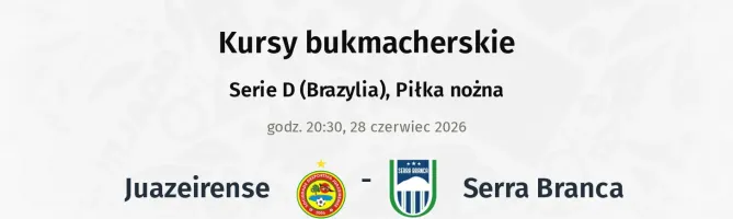 Juazeirense - Serra Branca kursy bukmacherskie