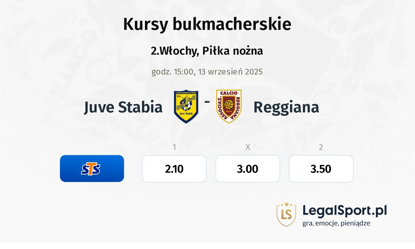 Kursy Juve Stabia - Reggiana