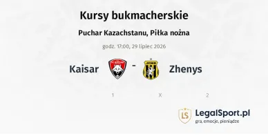 Kaisar - Zhenys kursy bukmacherskie