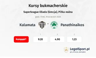 Kalamata - Panathinaikos kursy bukmacherskie