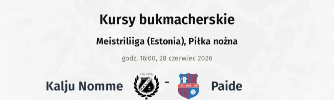 Kalju Nomme - Paide kursy bukmacherskie