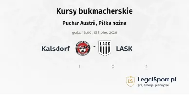Kalsdorf - LASK kursy bukmacherskie