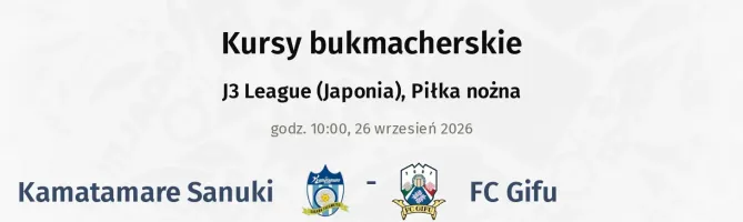 Kamatamare Sanuki - FC Gifu kursy bukmacherskie