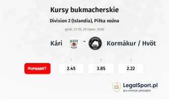 Kári - Kormákur / Hvöt kursy bukmacherskie