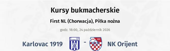 Karlovac 1919 - NK Orijent kursy bukmacherskie