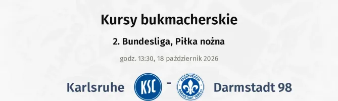 Karlsruher - SV Darmstadt 98 kursy bukmacherskie