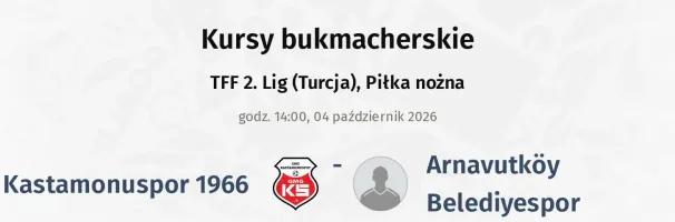 Kastamonuspor 1966 - Arnavutköy Belediyespor kursy bukmacherskie