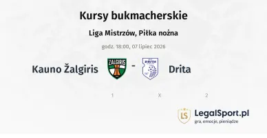 Kauno Žalgiris - Drita kursy bukmacherskie