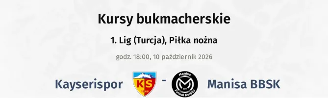 Kayserispor - Manisa BBSK kursy bukmacherskie