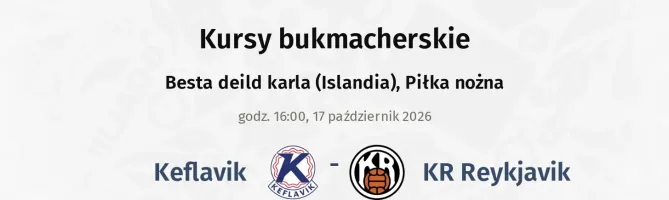 Keflavik - KR Reykjavik kursy bukmacherskie