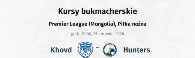 Khovd - Hunters kursy bukmacherskie