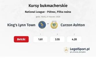 King's Lynn Town - Curzon Ashton kursy bukmacherskie
