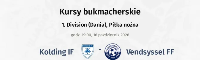 Kolding IF - Vendsyssel FF kursy bukmacherskie