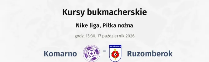 Komárno - Ružomberok kursy bukmacherskie