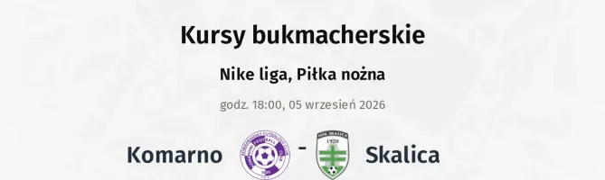Komárno - Skalica kursy bukmacherskie