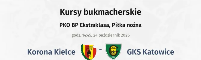 Korona Kielce - GKS Katowice kursy bukmacherskie