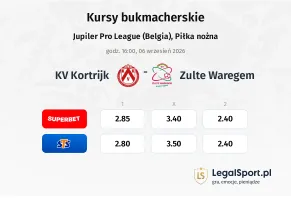 Kortrijk - Zulte Waregem kursy bukmacherskie