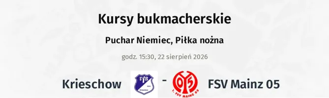 Krieschow - FSV Mainz 05 kursy bukmacherskie