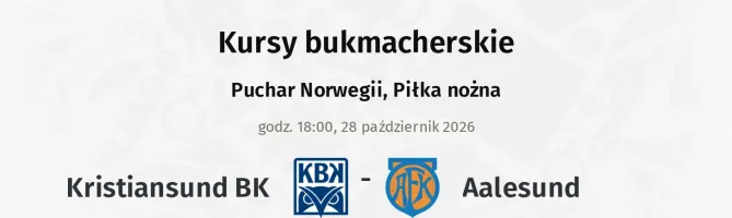 Kristiansund BK - Aalesund kursy bukmacherskie